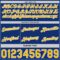 Custom Reversible Royal Gold-White Double Side Star Sublimation Basketball Suit Jersey