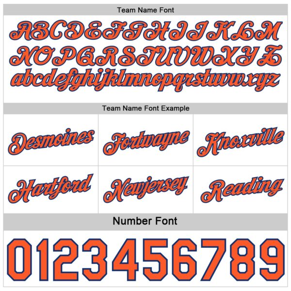 Custom Reversible Royal White-Orange Double Side Star Sublimation Basketball Suit Jersey