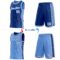 Custom Reversible Royal White-Lakes Blue Double Side Star Sublimation Basketball Suit Jersey