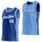 Custom Reversible Royal White-Lakes Blue Double Side Star Sublimation Basketball Suit Jersey
