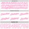 Custom Reversible Pink White Double Side Star Sublimation Basketball Suit Jersey