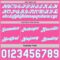 Custom Reversible Pink White-Sky Blue Double Side Star Sublimation Basketball Suit Jersey