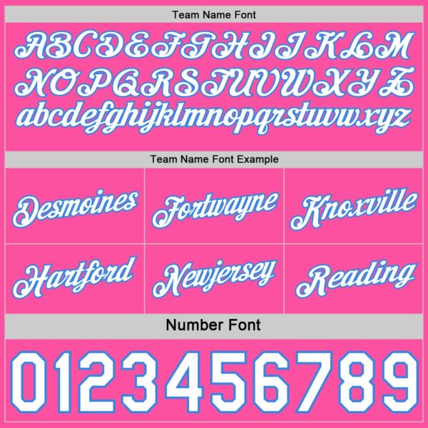 Custom Reversible Pink White-Powder Blue Double Side Star Sublimation Basketball Suit Jersey