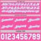 Custom Reversible Pink White-Light Blue Double Side Star Sublimation Basketball Suit Jersey