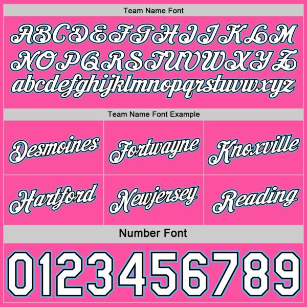 Custom Reversible Pink White Sky Blue-Black Double Side Star Sublimation Basketball Suit Jersey