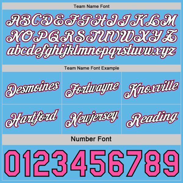 Custom Reversible Pink White Sky Blue-Black Double Side Star Sublimation Basketball Suit Jersey