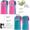 Custom Reversible Pink White Teal-Black Double Side Star Sublimation Basketball Suit Jersey