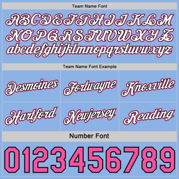 Custom Reversible Pink White Light Blue-Black Double Side Star Sublimation Basketball Suit Jersey