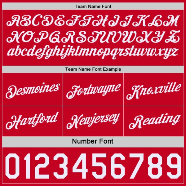 Custom Reversible Red White Double Side Star Sublimation Basketball Suit Jersey