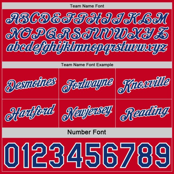 Custom Reversible Red Royal-White Double Side Star Sublimation Basketball Suit Jersey