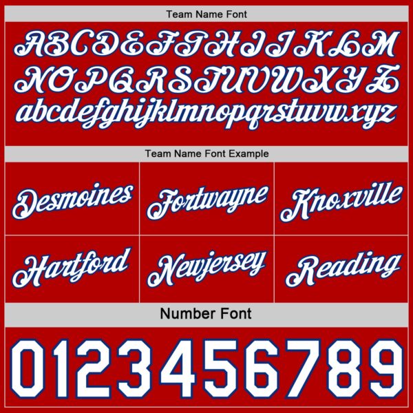 Custom Reversible Red White-Royal Double Side Star Sublimation Basketball Suit Jersey