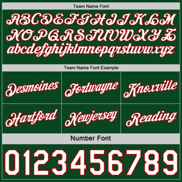 Custom Reversible Red White-Green Double Side Star Sublimation Basketball Suit Jersey