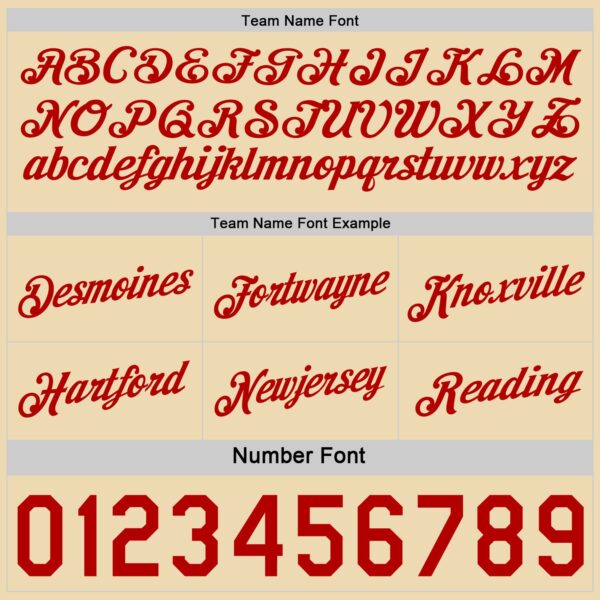 Custom Reversible Red Cream Double Side Star Sublimation Basketball Suit Jersey