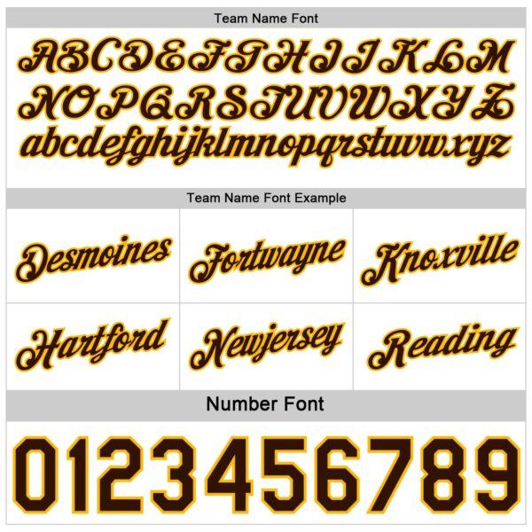 Custom Reversible Brown Gold-White Double Side Star Sublimation Basketball Suit Jersey