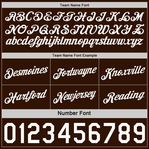 Custom Reversible Brown White Double Side Star Sublimation Basketball Suit Jersey