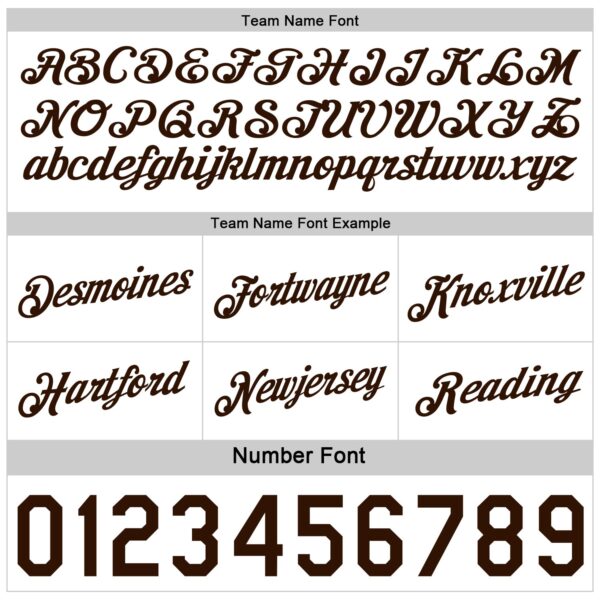 Custom Reversible Brown White Double Side Star Sublimation Basketball Suit Jersey