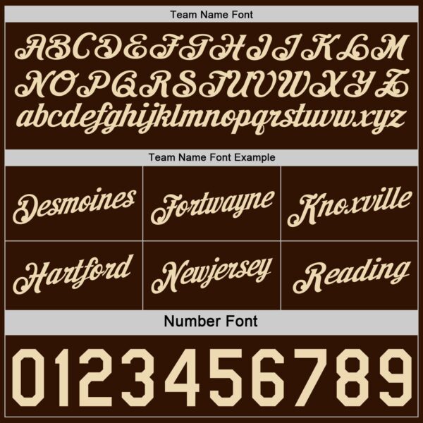 Custom Reversible Brown Cream Double Side Star Sublimation Basketball Suit Jersey