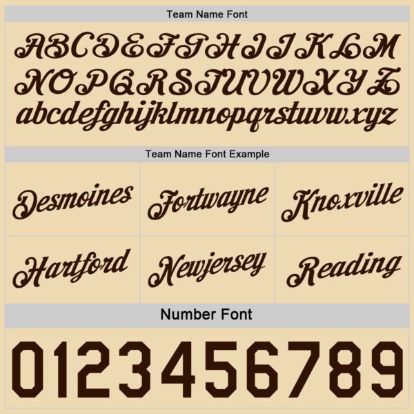 Custom Reversible Brown Cream Double Side Star Sublimation Basketball Suit Jersey