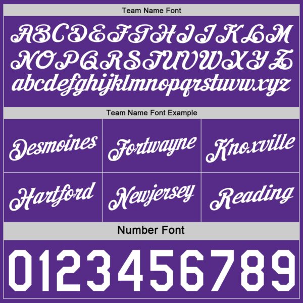 Custom Reversible Purple White Double Side Star Sublimation Basketball Suit Jersey