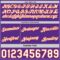 Custom Reversible Purple White-Orange Double Side Star Sublimation Basketball Suit Jersey