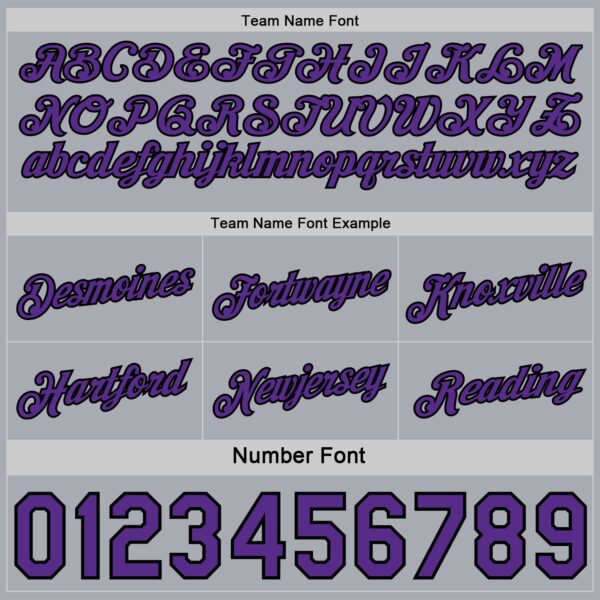 Custom Reversible Purple Black-Gray Double Side Star Sublimation Basketball Suit Jersey