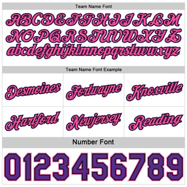 Custom Reversible Purple Pink White-Black Double Side Star Sublimation Basketball Suit Jersey