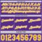 Custom Reversible Purple Gold-White Double Side Star Sublimation Basketball Suit Jersey