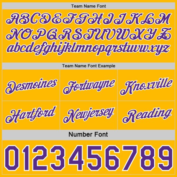 Custom Reversible Purple Gold-White Double Side Star Sublimation Basketball Suit Jersey