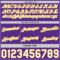 Custom Reversible Purple White-Gold Double Side Star Sublimation Basketball Suit Jersey
