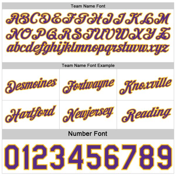 Custom Reversible Purple White-Gold Double Side Star Sublimation Basketball Suit Jersey