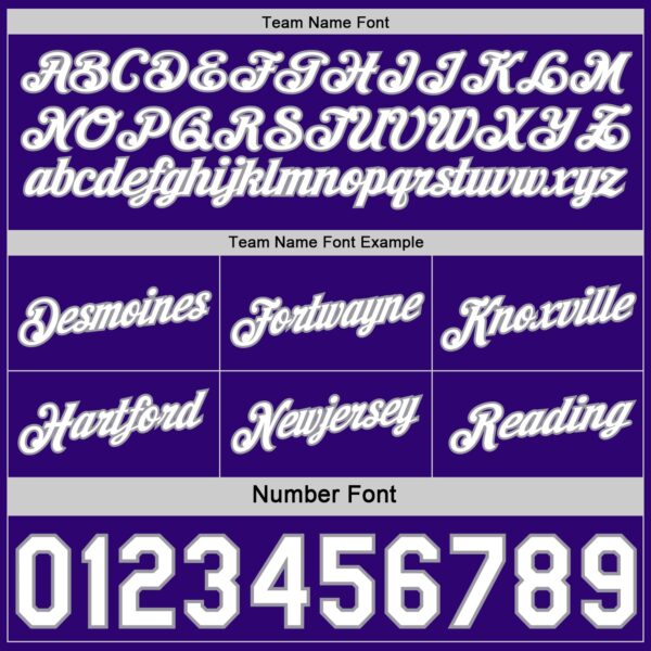 Custom Reversible Purple White-Gray Double Side Star Sublimation Basketball Suit Jersey