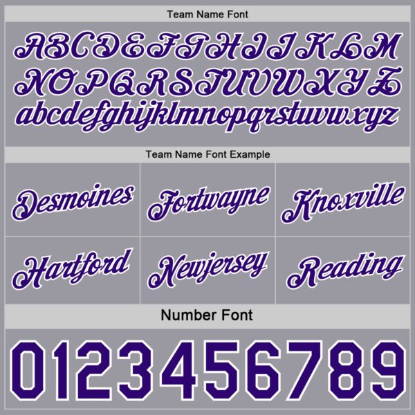 Custom Reversible Purple White-Gray Double Side Star Sublimation Basketball Suit Jersey