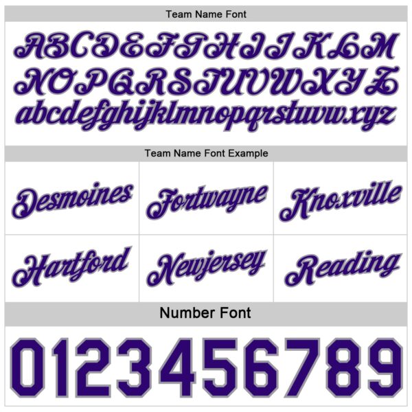 Custom Reversible Purple White-Gray Double Side Star Sublimation Basketball Suit Jersey