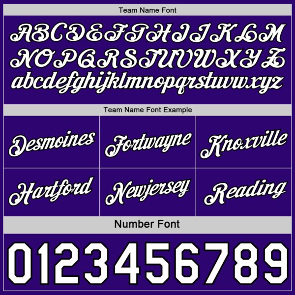 Custom Reversible Purple White-Black Double Side Star Sublimation Basketball Suit Jersey