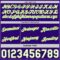 Custom Reversible Purple White-Neon Green Double Side Star Sublimation Basketball Suit Jersey