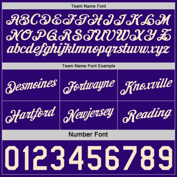 Custom Reversible Purple Cream Double Side Star Sublimation Basketball Suit Jersey