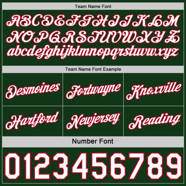 Custom Reversible Green White-Red Double Side Star Sublimation Basketball Suit Jersey