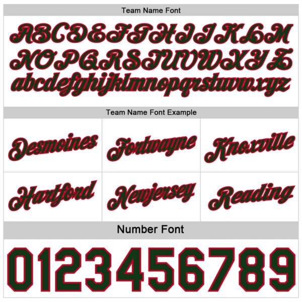 Custom Reversible Green White-Red Double Side Star Sublimation Basketball Suit Jersey