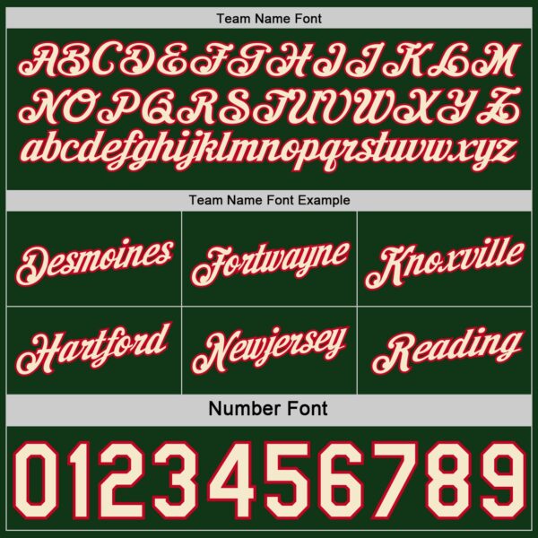 Custom Reversible Green Cream-Red Double Side Star Sublimation Basketball Suit Jersey