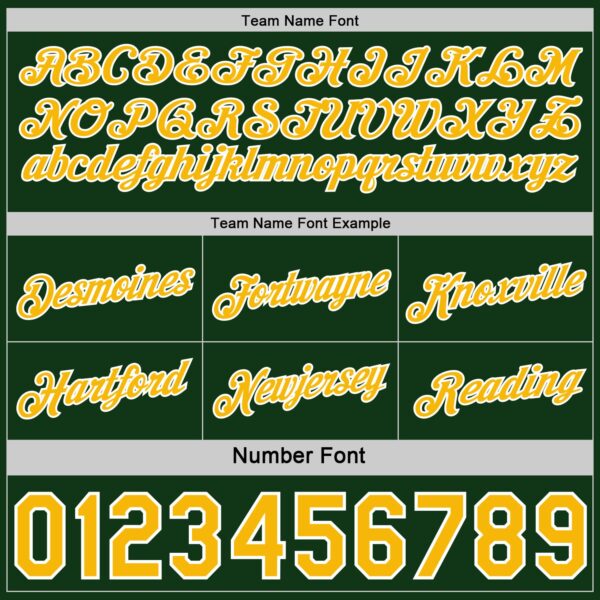 Custom Reversible Green Gold-White Double Side Star Sublimation Basketball Suit Jersey