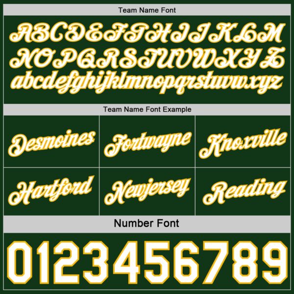 Custom Reversible Green White-Gold Double Side Star Sublimation Basketball Suit Jersey