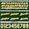 Custom Reversible Green White-Gold Double Side Star Sublimation Basketball Suit Jersey