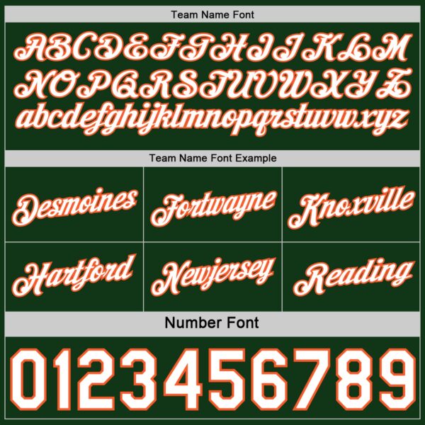 Custom Reversible Green White-Orange Double Side Star Sublimation Basketball Suit Jersey