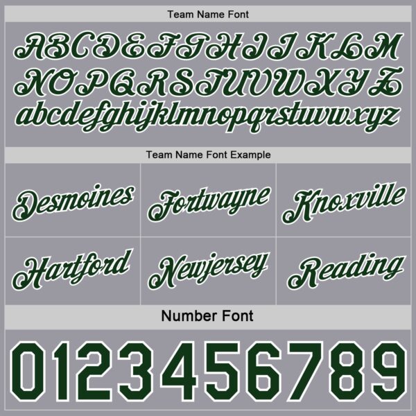 Custom Reversible Green White-Gray Double Side Star Sublimation Basketball Suit Jersey