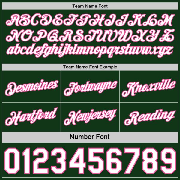 Custom Reversible Green White-Pink Double Side Star Sublimation Basketball Suit Jersey