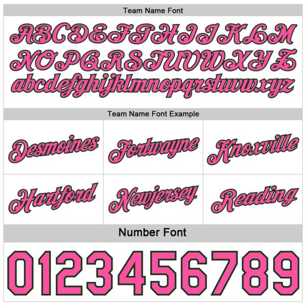 Custom Reversible Green White-Pink Double Side Star Sublimation Basketball Suit Jersey