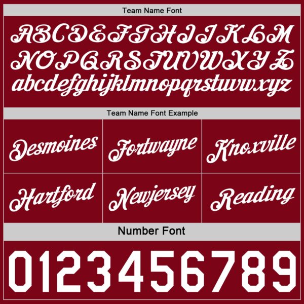 Custom Reversible Crimson White Double Side Star Sublimation Basketball Suit Jersey