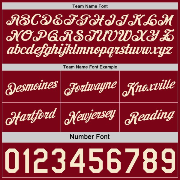 Custom Reversible Crimson Cream Double Side Star Sublimation Basketball Suit Jersey