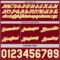 Custom Reversible Crimson White-Gold Double Side Star Sublimation Basketball Suit Jersey