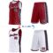 Custom Reversible Crimson Navy-White Double Side Star Sublimation Basketball Suit Jersey
